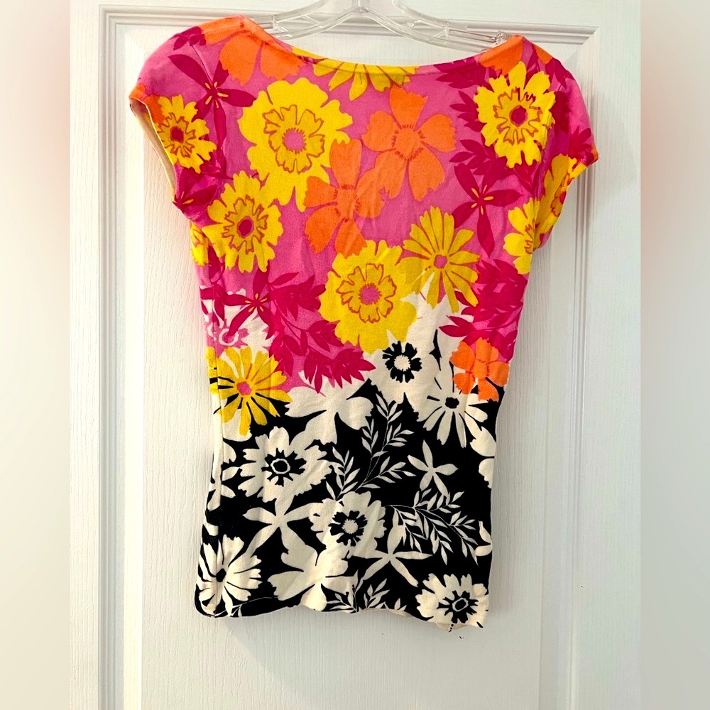 Cache Beaded Colorful Stretchy Top - image 2